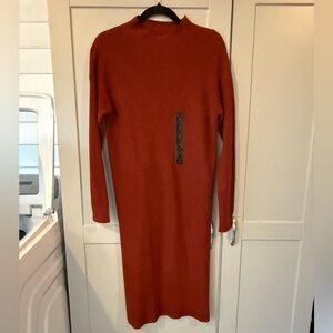 Banana Republic Long Sleeve Rust Dress